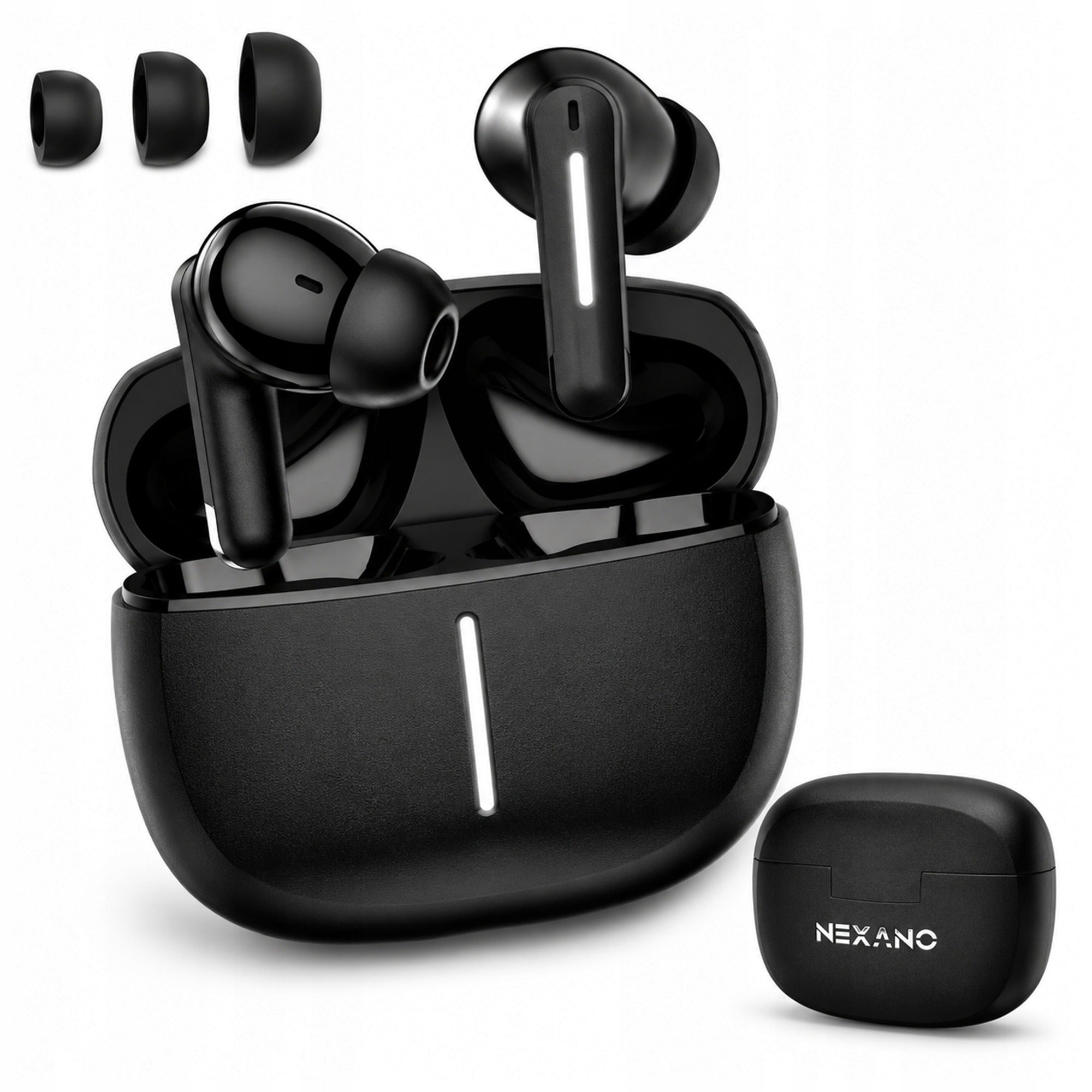 BLUETOOTH 6.0 ANC WIRELESS HEADPHONES IN-EAR BASS CALLS