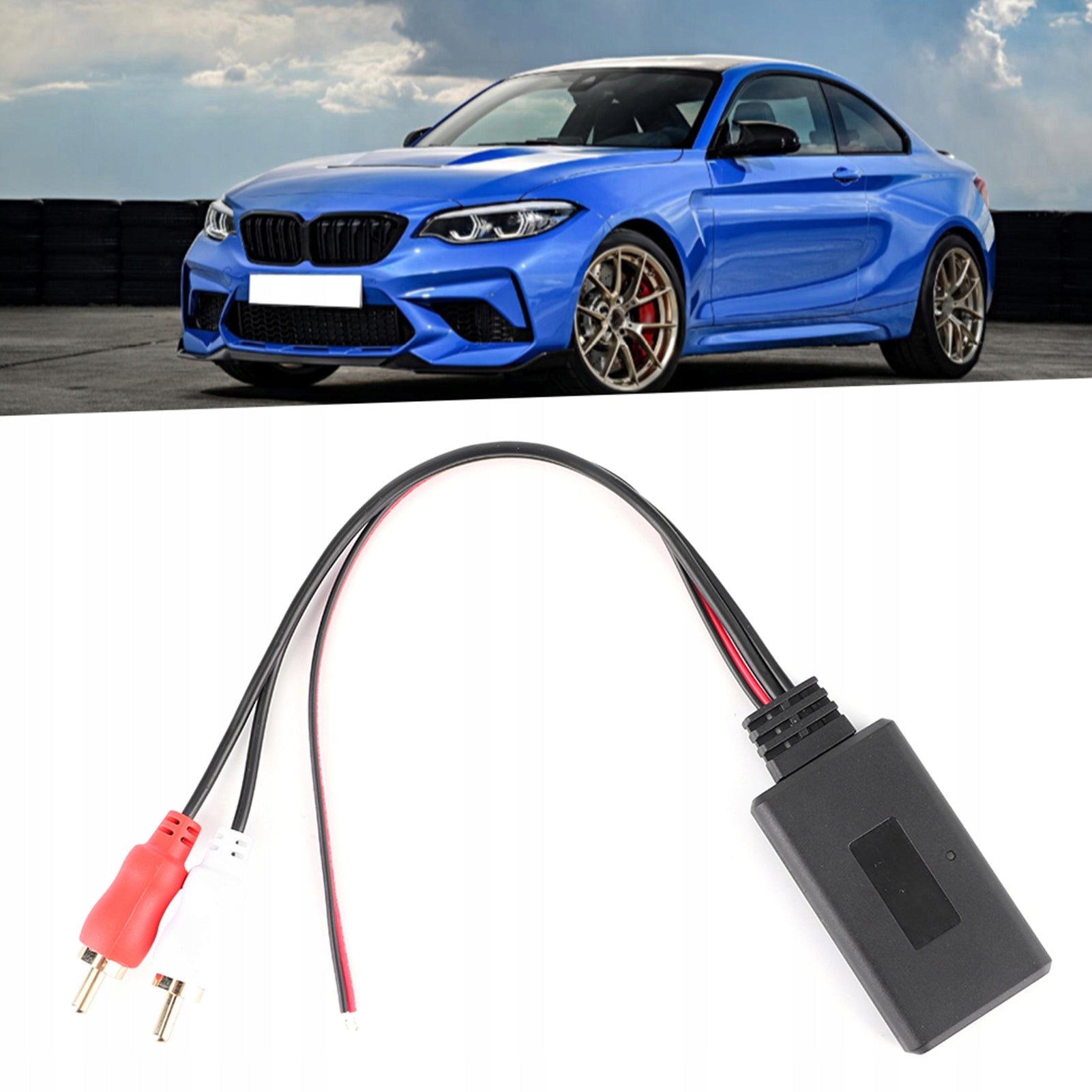 BLUETOOTH ADAPTER 5.0 FOR RADIO AUX MODULE 2RCA CAR CONNECTORS Manufacturer code 1610200093411
