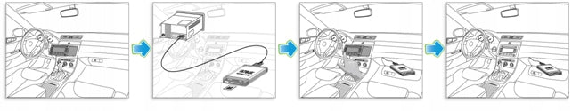 BLUETOOTH AUX USB ADAPTER MODULE Toyota Auris Avensis Camry Rav4 Mr2 Lexus Manufacturer code Zmieniarka BSY-T01 6+6
