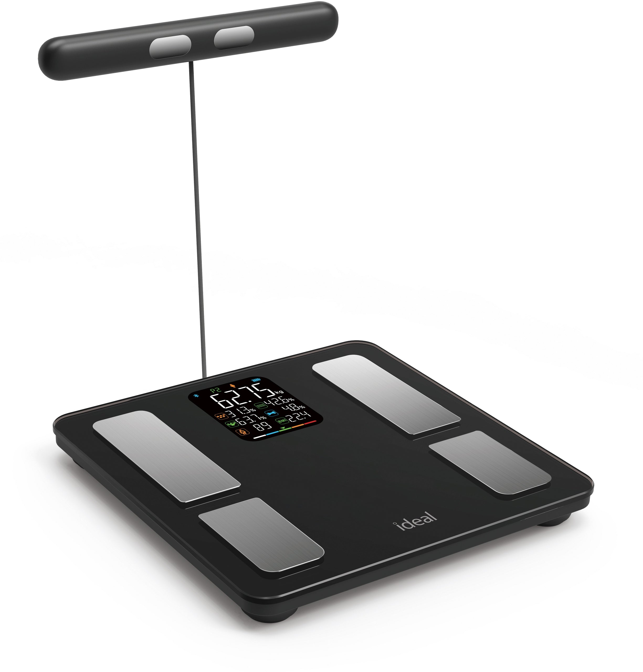 BLUETOOTH BATHROOM SCALE ANALYTICAL SMART Apple Health Google Fit Manufacturer code Ideal IZ9101