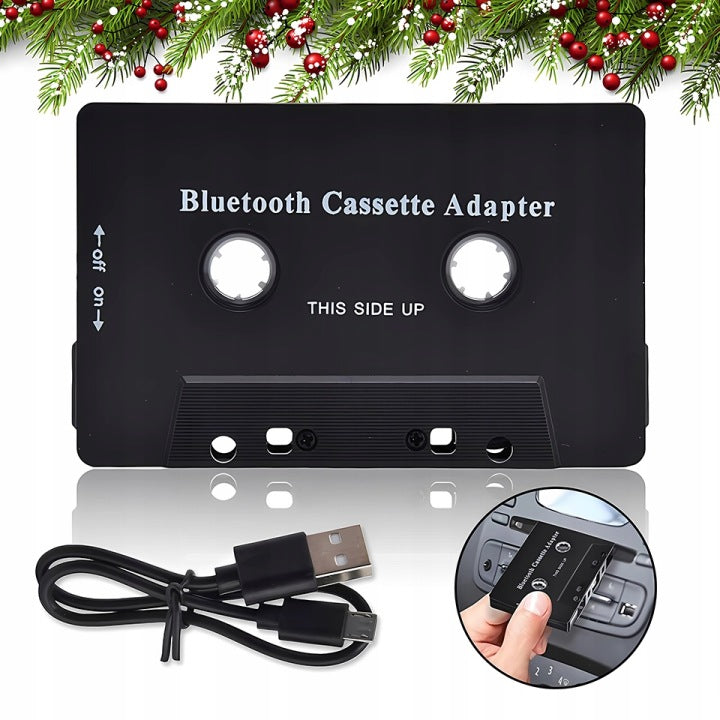 BLUETOOTH CASSETTE 5.0 TO RADIO ADAPTER CONVERTER CAR TRANSMITTER MP3