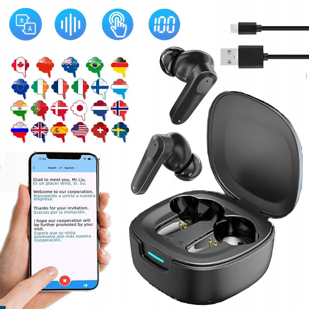 BLUETOOTH EARBUDS 5.4 TRANSLATION 139 LANGUAGES IDEAL FOR TRAVEL