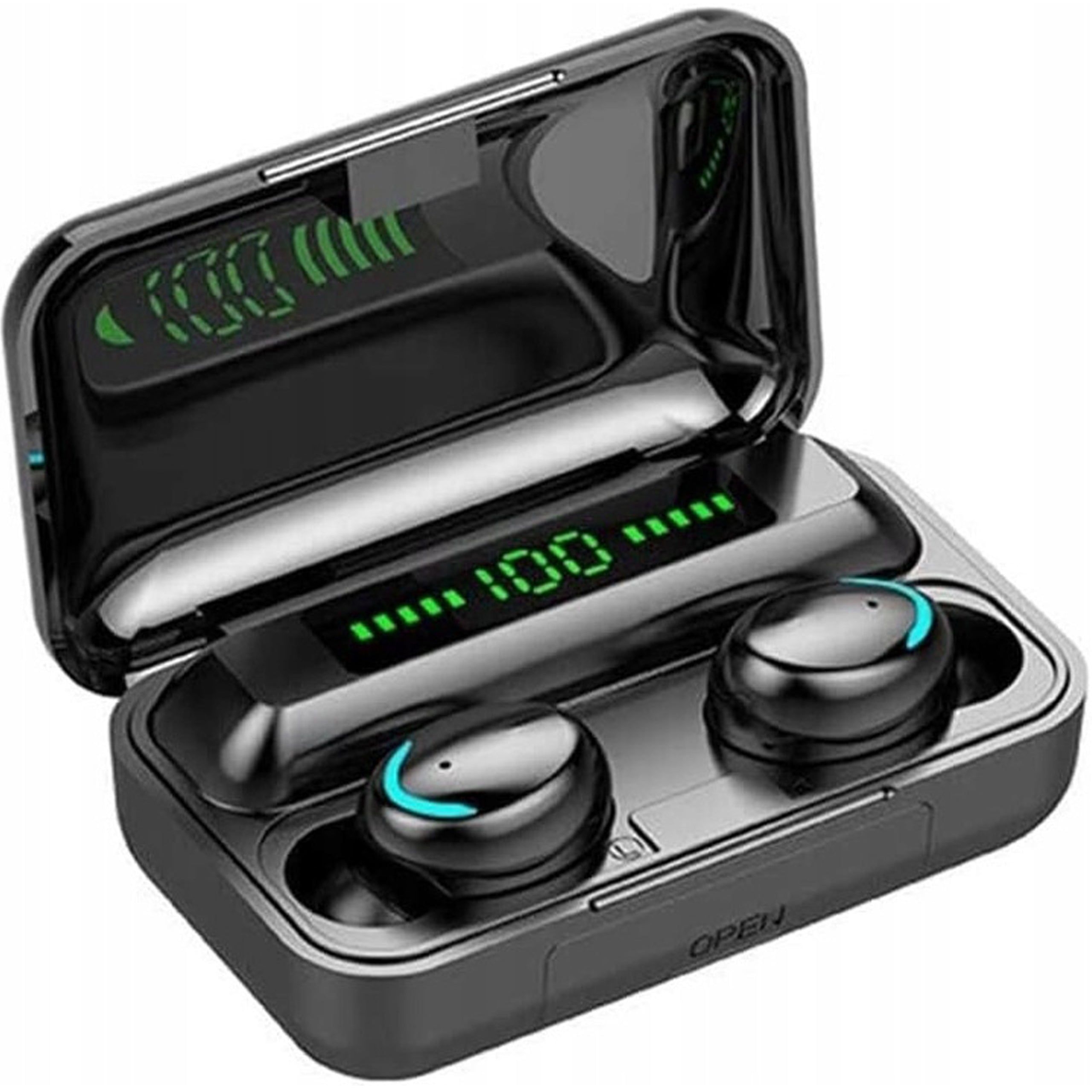 BLUETOOTH HEADPHONES FOR TABLET PHONE WITH POWERBANK AND DISPLAY