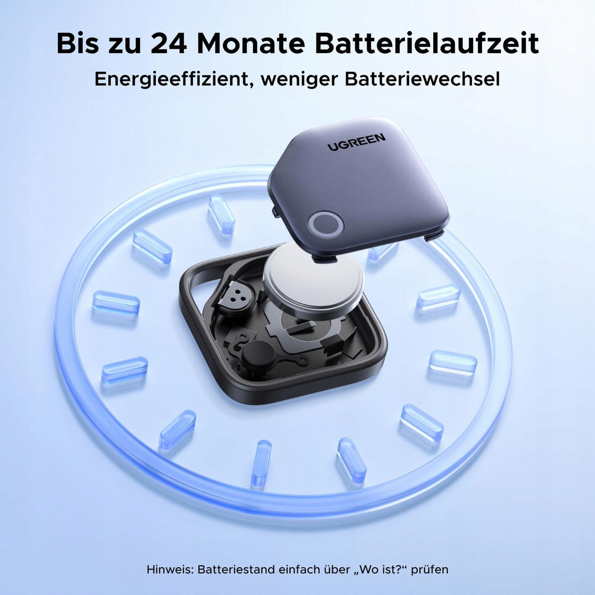BLUETOOTH LOCATOR 2 PIECES FOR LUGGAGE KEYS SUITCASES FIND MY Brand Ugreen