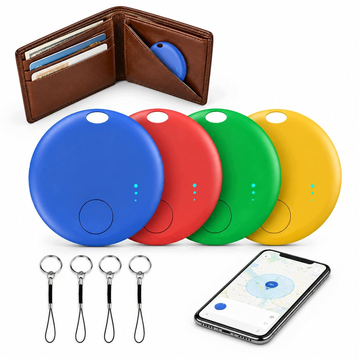 BLUETOOTH LOCATOR 4 PCS ONLY FOR ANDROID WITH SOUND FUNCTION