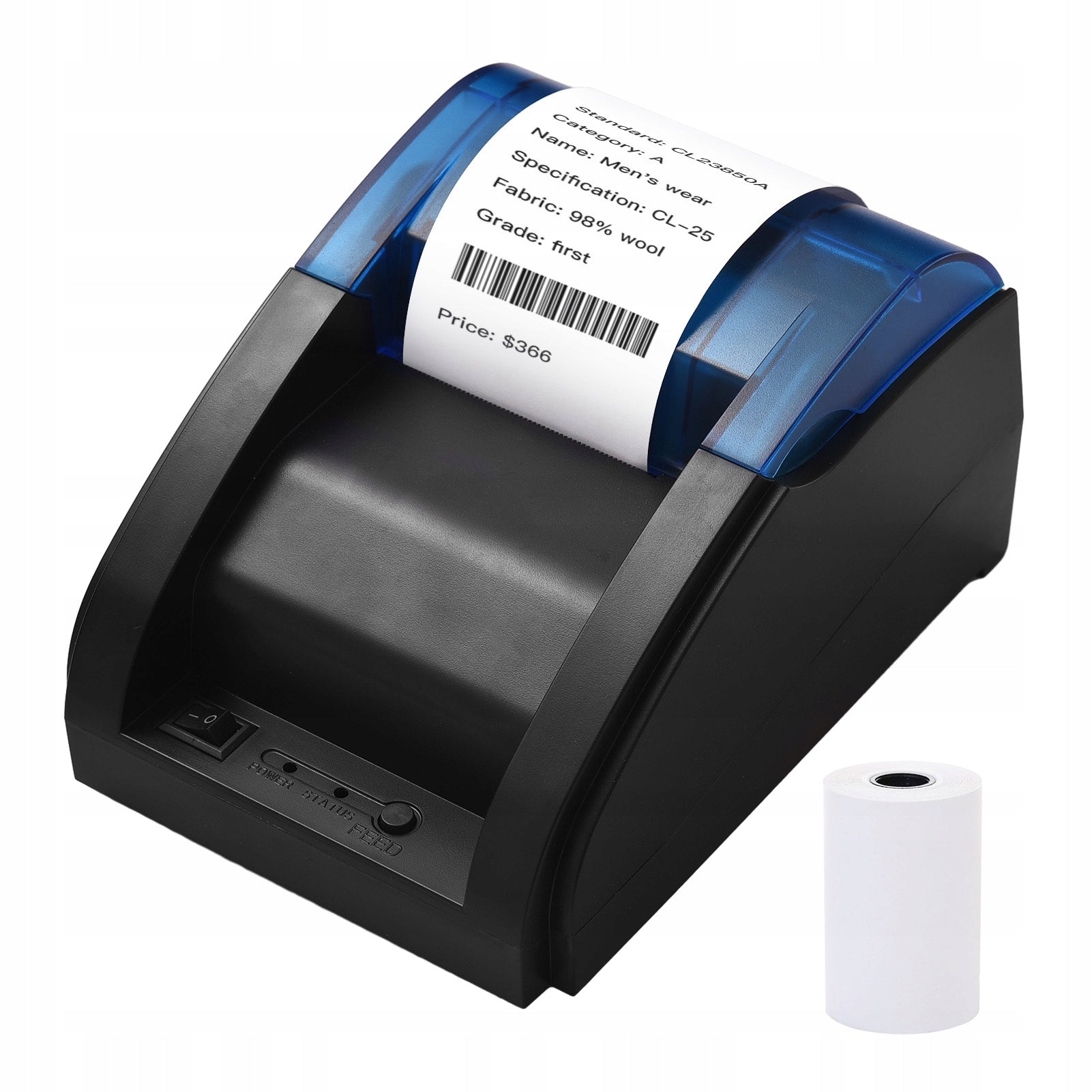 BLUETOOTH SELF-ADHESIVE STICKER LABEL THERMAL PRINTER Packaging status original