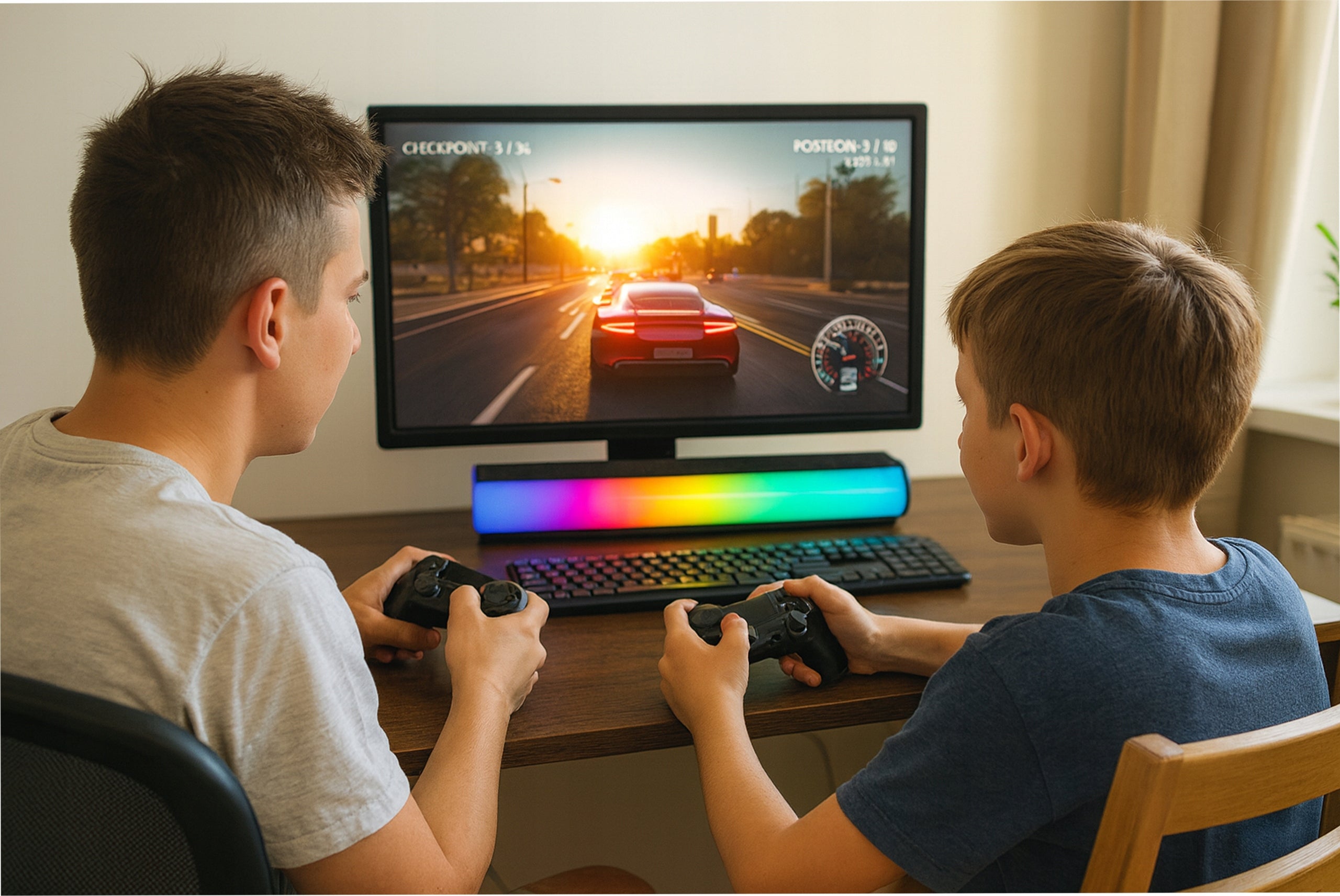 BLUETOOTH SPEAKER SOUNDBAR GAMING COMPUTER SPEAKERS LED RGB USB EAN (GTIN) 5900804053767
