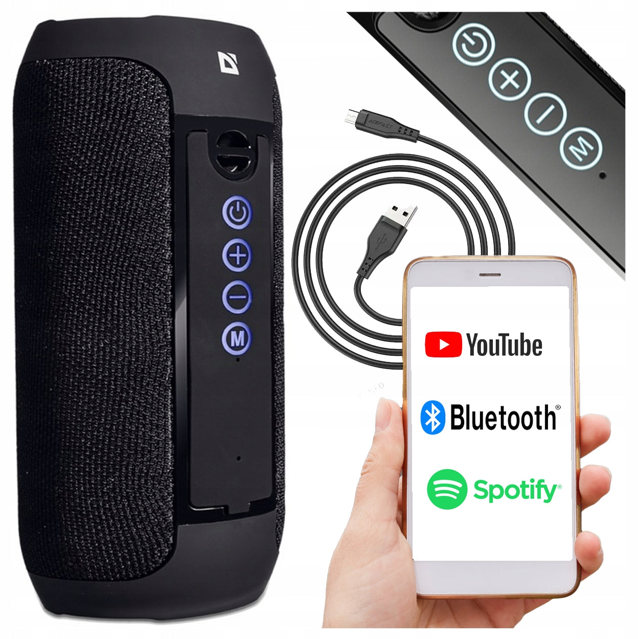 BLUETOOTH SPEAKER USB SD AUX PORTABLE WIRELESS RADIO FM TOWER BOOMBOX EAN (GTIN) 5906530451198