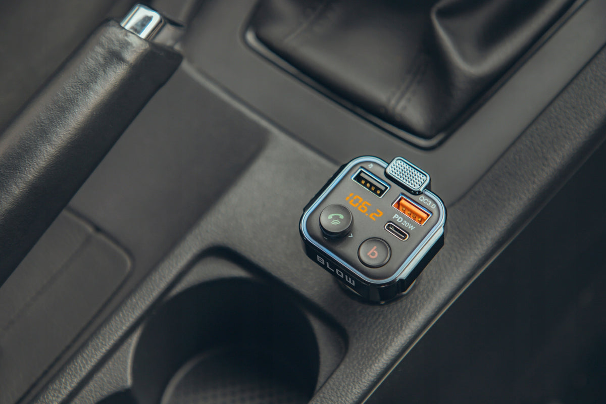 BLUETOOTH TRANSMITTER 5.0 FM USB CHARGER PD 20W QC 3.0 STRONG BASS MICROPHONE Manufacturer code Bluetooth5.1 + QC3.0 +PD 20W