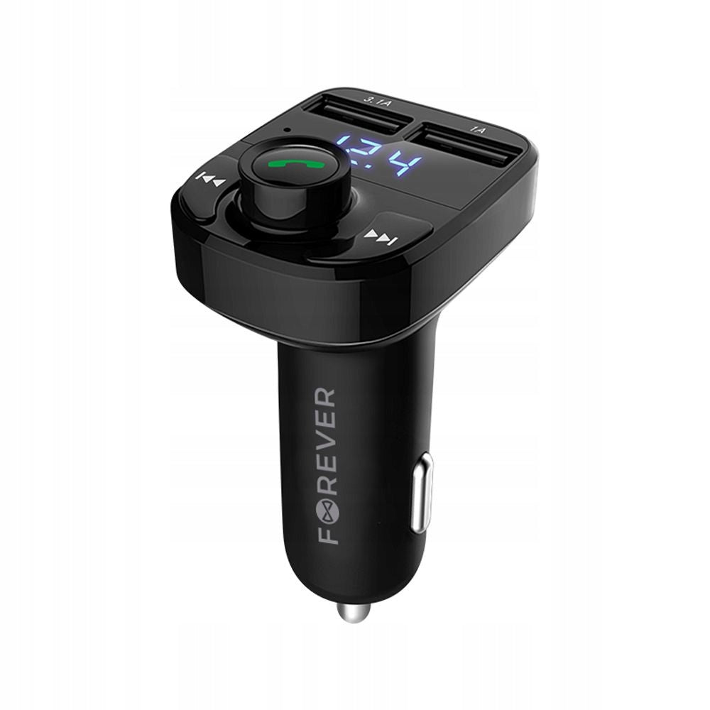 BLUETOOTH TRANSMITTER FOR CAR FOREVER USB RADIO SET FM LCD Packaging status original