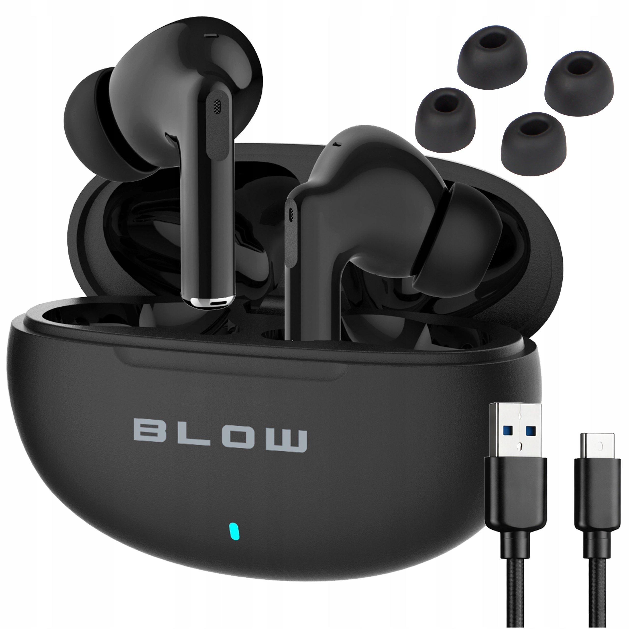 BLUETOOTH WIRELESS EARBUDS WITH GAMING MICROPHONE POWERBANK