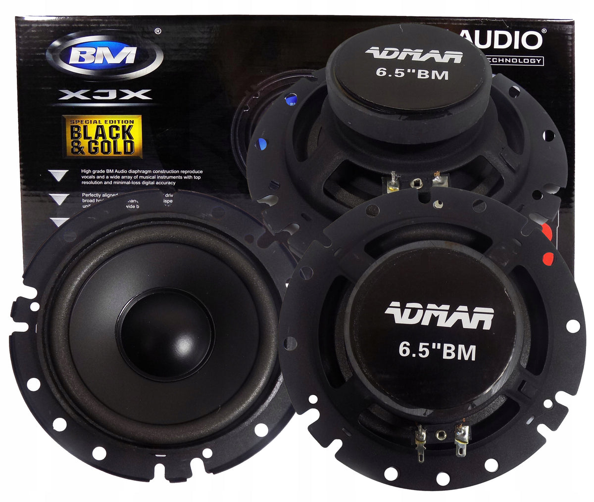 BM POWERFUL 4 BASS SPEAKERS SKODA SUPERB YETI FRONT Manufacturer no brand