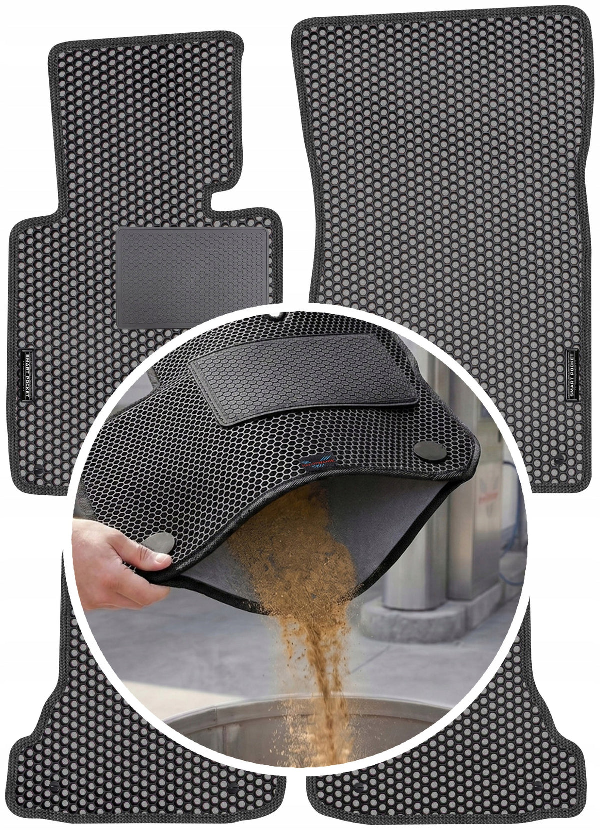 BMW 3 E46 Convertible 1998-2006 EVA SMART POCKET Rugs