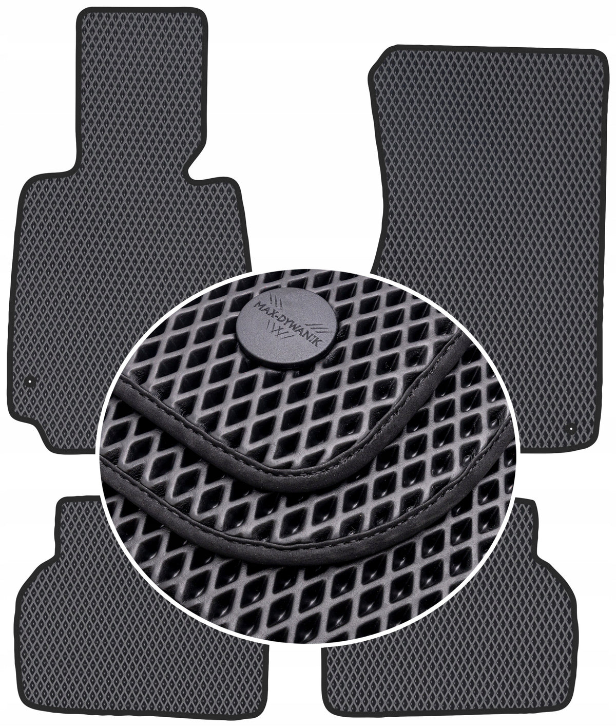 BMW 5 E39 1995-2004 EVA Rugs BLACK