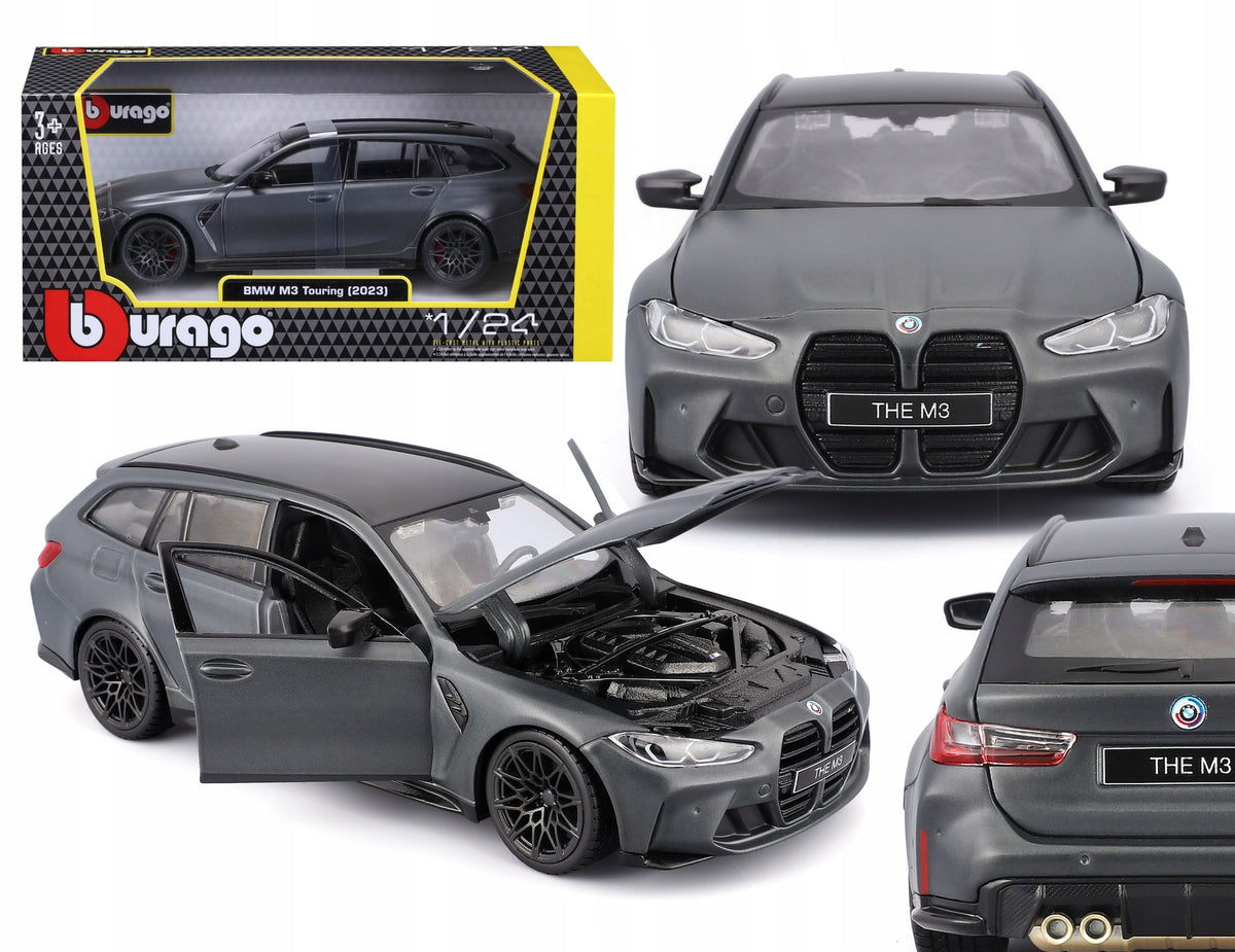 BMW M3 Touring 2023 G81 GREY 1:24 BBURAGO 18-21112GY GERMAN CAR