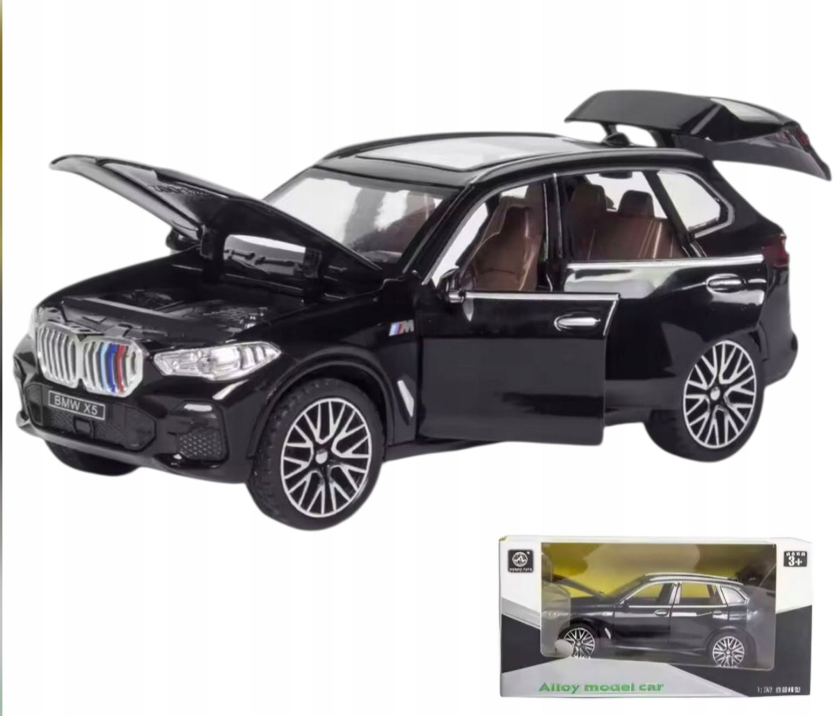 BMW X5 M car model packaging 1:32 toy sound engine door light