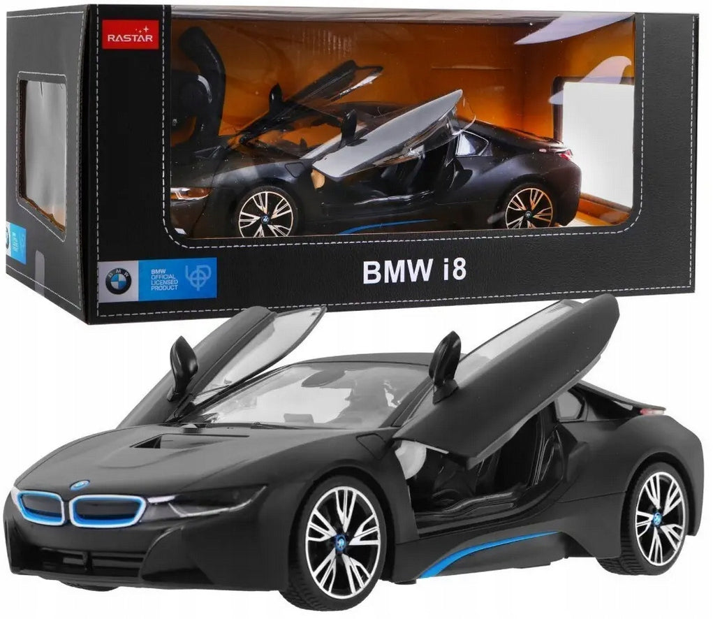 BMW i8 RASTAR LARGE 1:14 CONTROLLED CAR AUTO RC OPENING DOOR LIGHT Brand Rastar