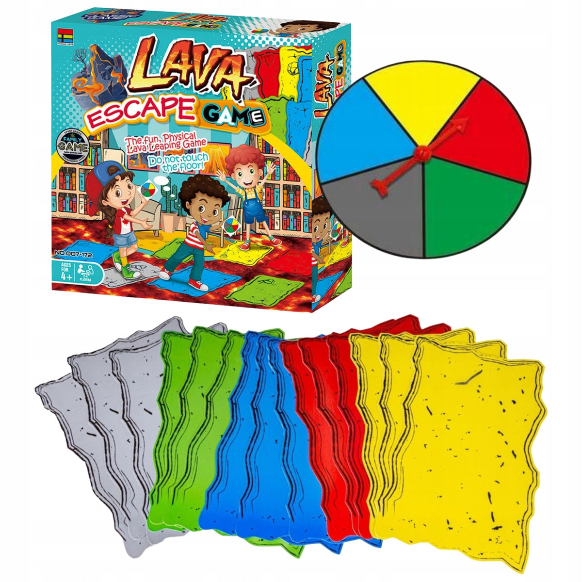 BOARD GAME FLOOR IS ARCADE LAVA COLORFUL FIELDS DRAWING WHEEL