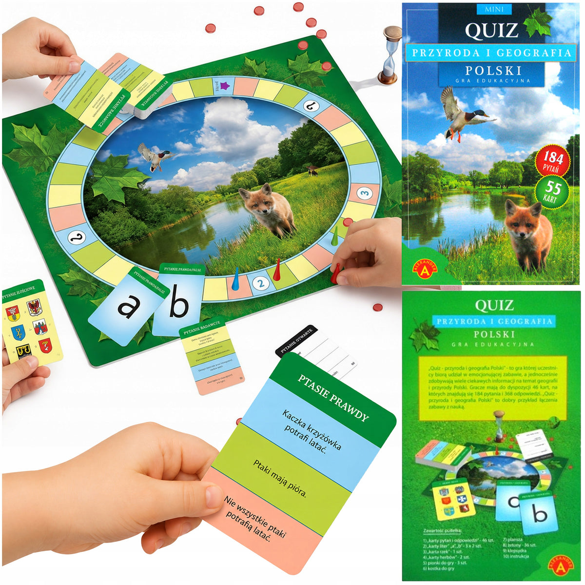 BOARD GAMES for Children 10 YEARS Quiz Nature Packaging status original