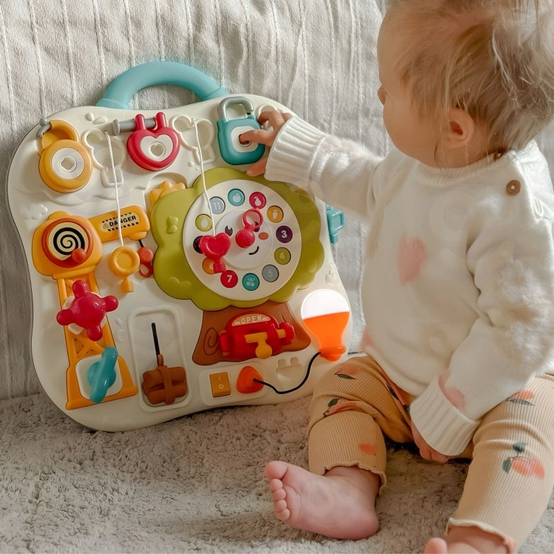 BOARD MONTESSORI INTERACTIVE SENSORY MANIPULATION SCIENCE CLOCK WOOPIE Brand Woopie