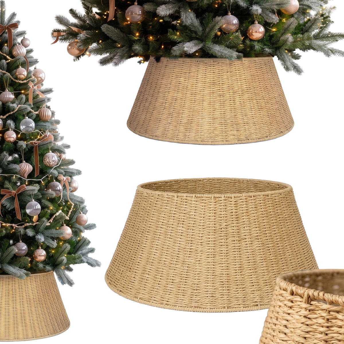 BOHO CHRISTMAS TREE STAND COVER 58x25 CM CHRISTMAS DECORATION