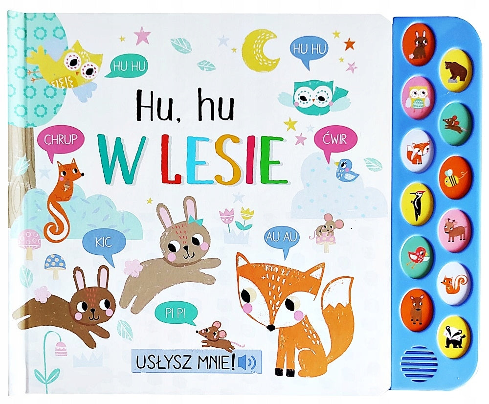 BOOK EDUCATIONAL BOOK HU HU IN THE FOREST WITH SOUND EAN (GTIN) 5903364859862