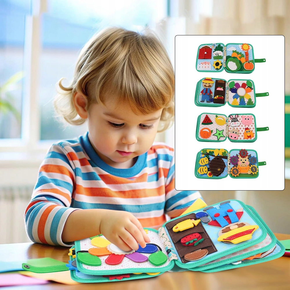 BOOK INTERACTIVE FELT EDUCATIONAL 10 PAGES CREATIVE TOY CHILDREN Brand no brand