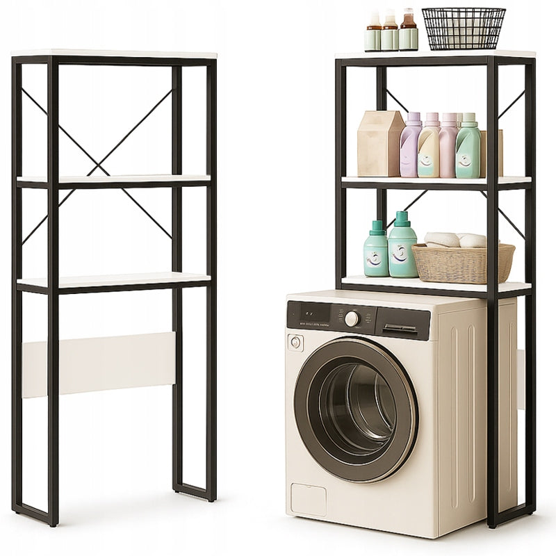 BOOKCASE BATHROOM CABINET OVER TOILET WASHING MACHINE LOFT INDUSTRIAL SHELVES 160 CM