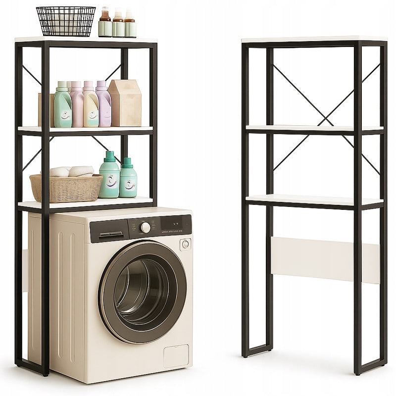 BOOKCASE BATHROOM CABINET OVER TOILET WASHING MACHINE LOFT INDUSTRIAL SHELVES 160 CM