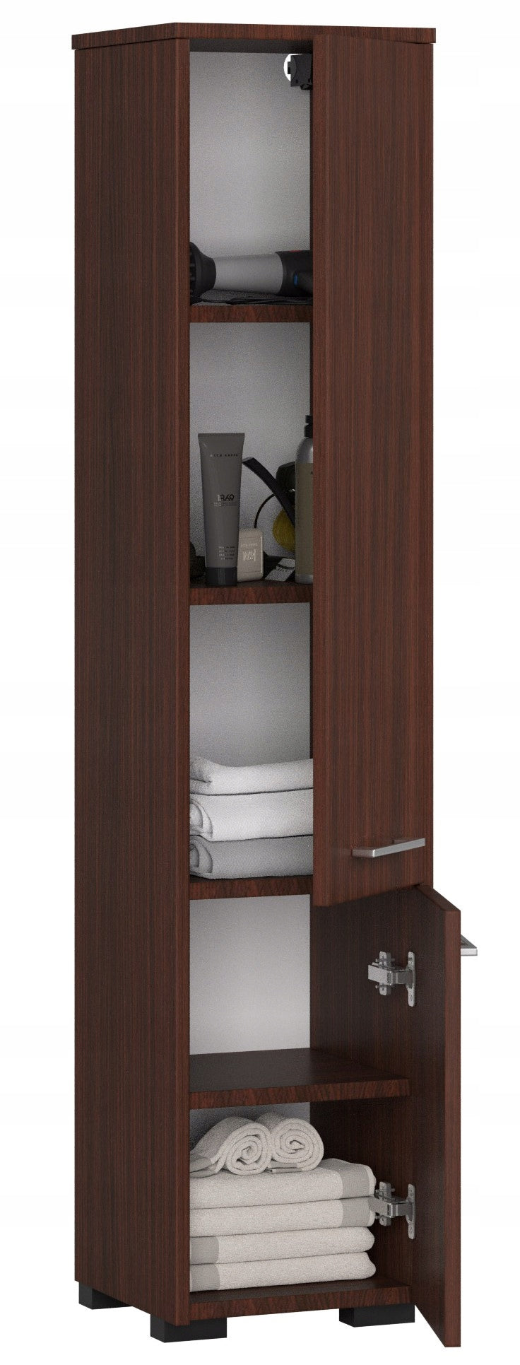 BOOKCASE BATHROOM FIN POST 30 2D 140cm VENGE Manufacturer code OP0LŁAZVEN003
