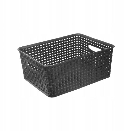 BOOKCASE CHEST OF DRAWERS BATHROOM CABINET SHELF WITH 3 BASKETS RATTAN BRANQ QUALITY Brand BranQ