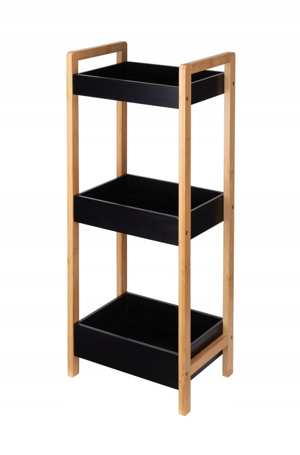 BOOKCASE SHELF DAVE 28x18,5x74cm ALSEA GALICIA black 36911 Packaging status original