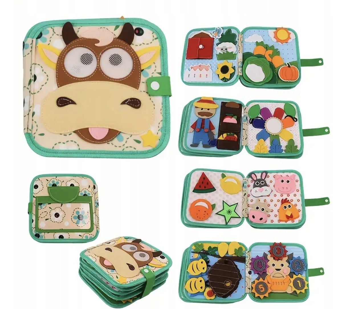 BOOKLET SENSORY MANIPULATION BOARD MONTESSORI EDUCATIONAL TOY Manufacturer code Tablica manipulacyjna Nauka liczb