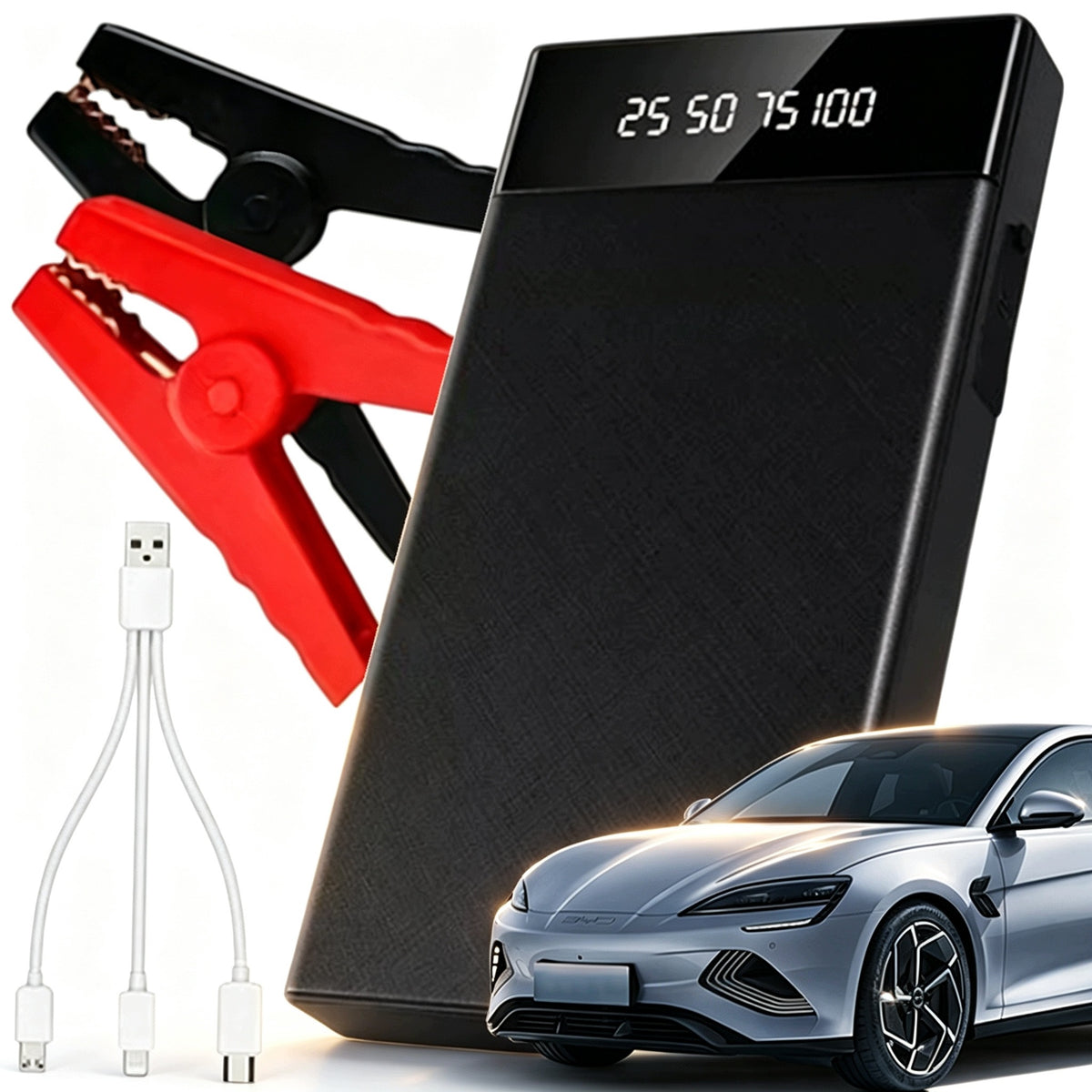 BOOSTER JUMP STARTER 10000MAH PORTABLE POWER BANK AUTO BATTERY CHARGER