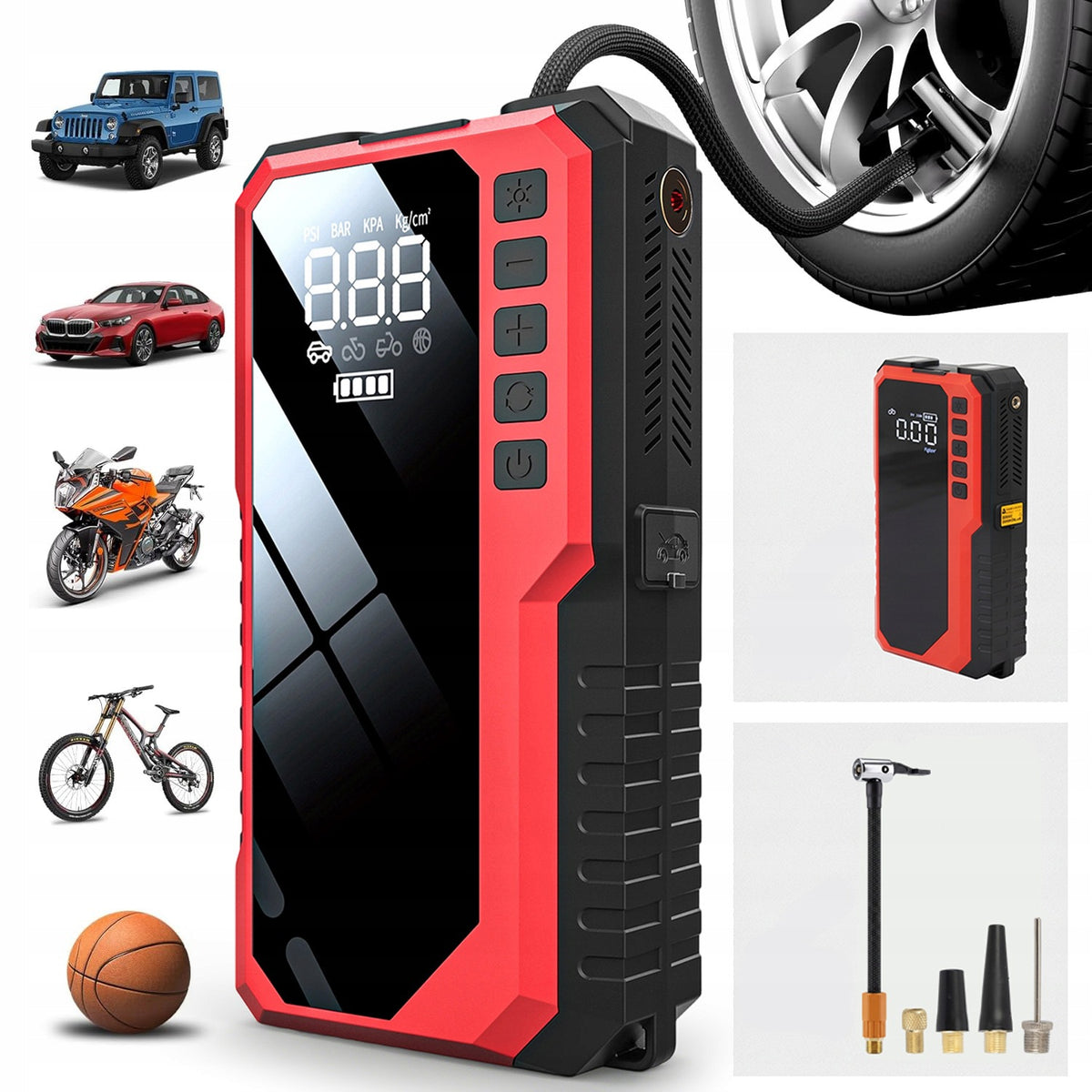 BOOSTER POWERBANK JUMP STARTER 6400MAH MULTIFUNCTIONAL