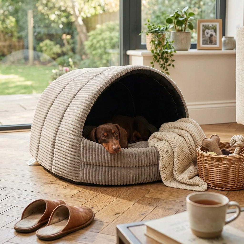 BOOTH COTTAGE CAT DOG BED 3 MINK BEIGE YORK Manufacturer code BUD-3-SZ-BEŻ
