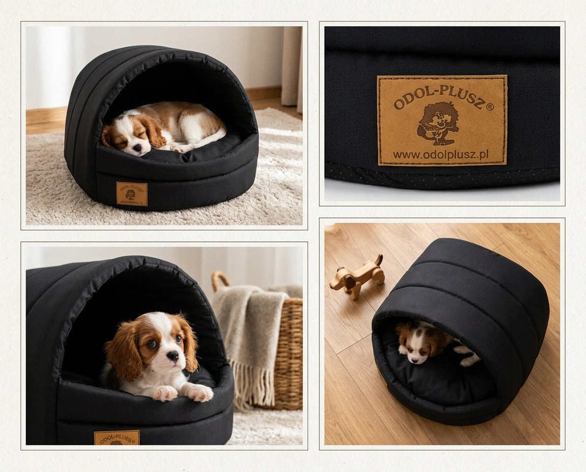 BOOTH COTTAGE CAT DOG BED ! YORK SHIH - TZU 3 BLACK Manufacturer code 153