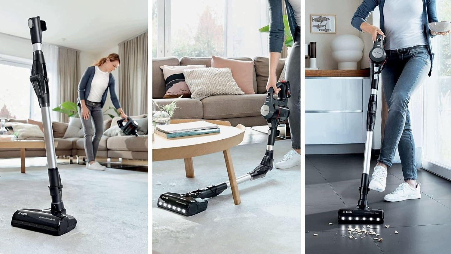 BOSCH CORDLESS UPRIGHT VACUUM CLEANER BCS711A UNLIMITED 7, 18 V, WHITE Manufacturer no brand