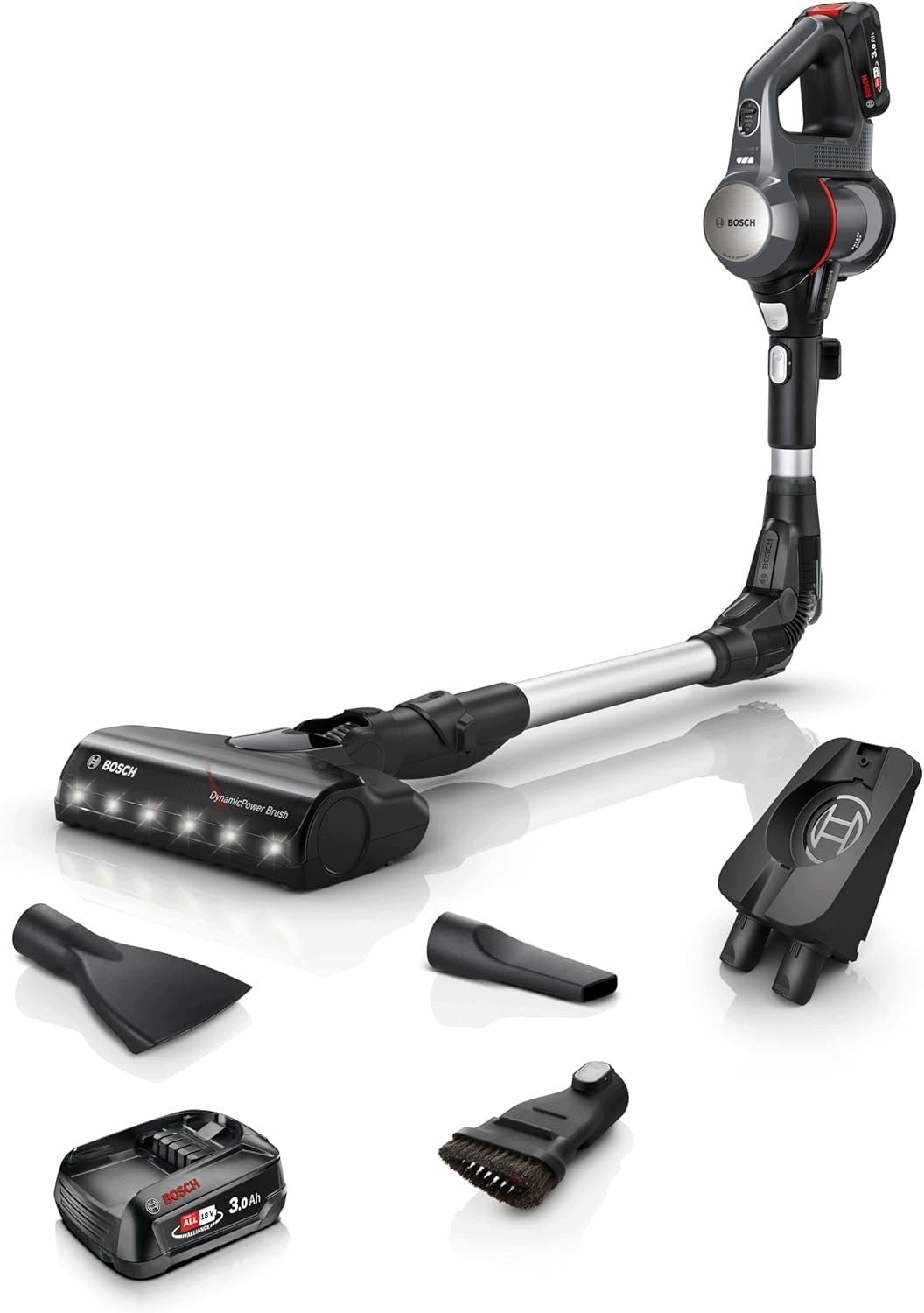 BOSCH, CORDLESS VACUUM CLEANER, UNLIMITED 7, 2X BATTERY 3,0 AH, LIGHT FROM