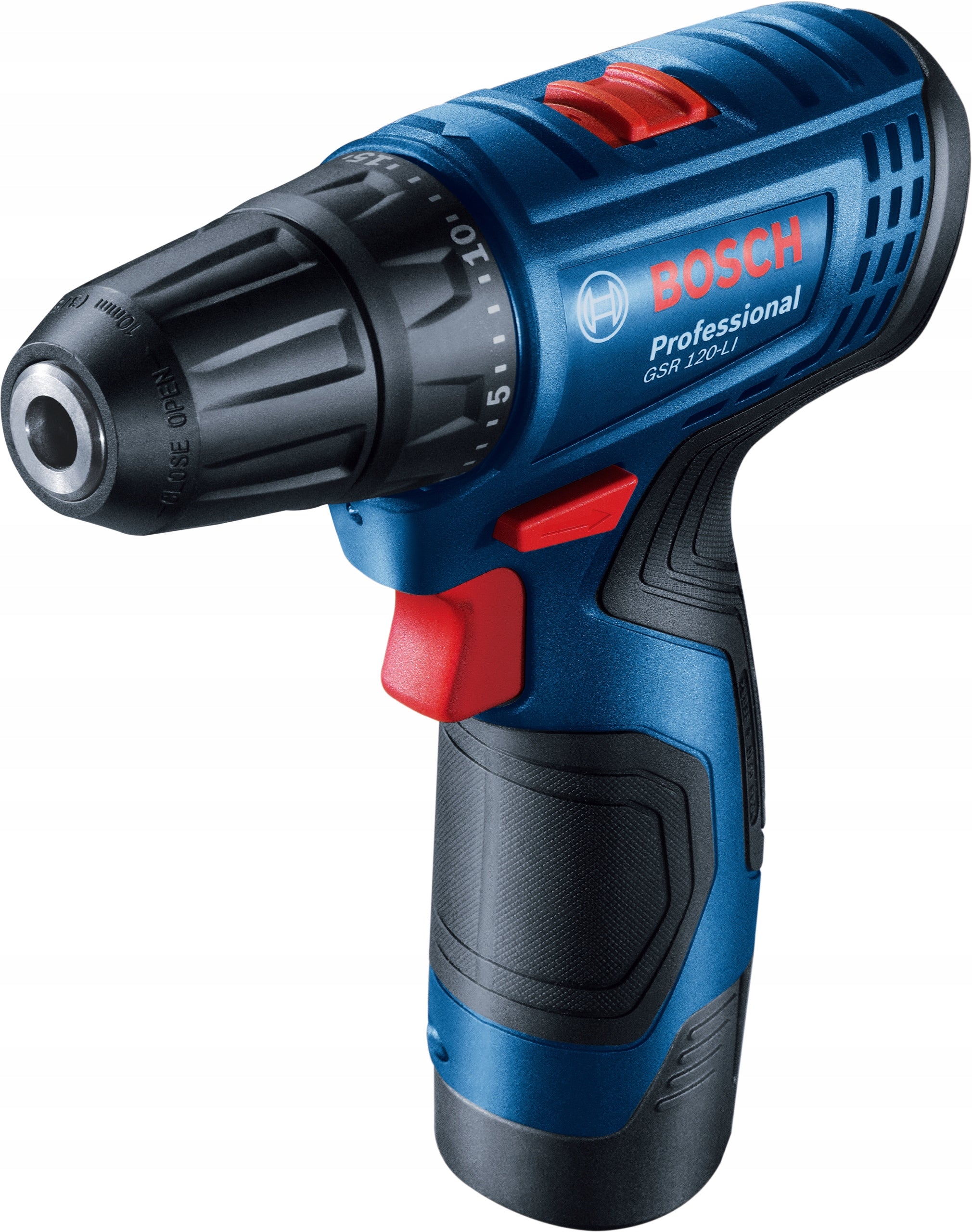 BOSCH SCREWDRIVER GSR 120-LI 12V 2x 2.0 AH SUITCASE Batteries included yes