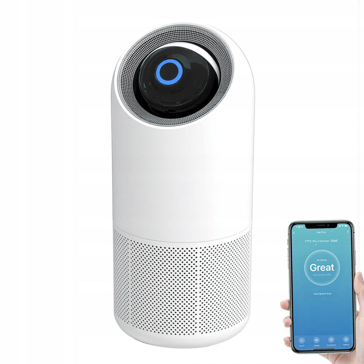 BOSTE AIR PURIFIER HEPA H13 UP TO 35M2 SMART WIFI QUIET