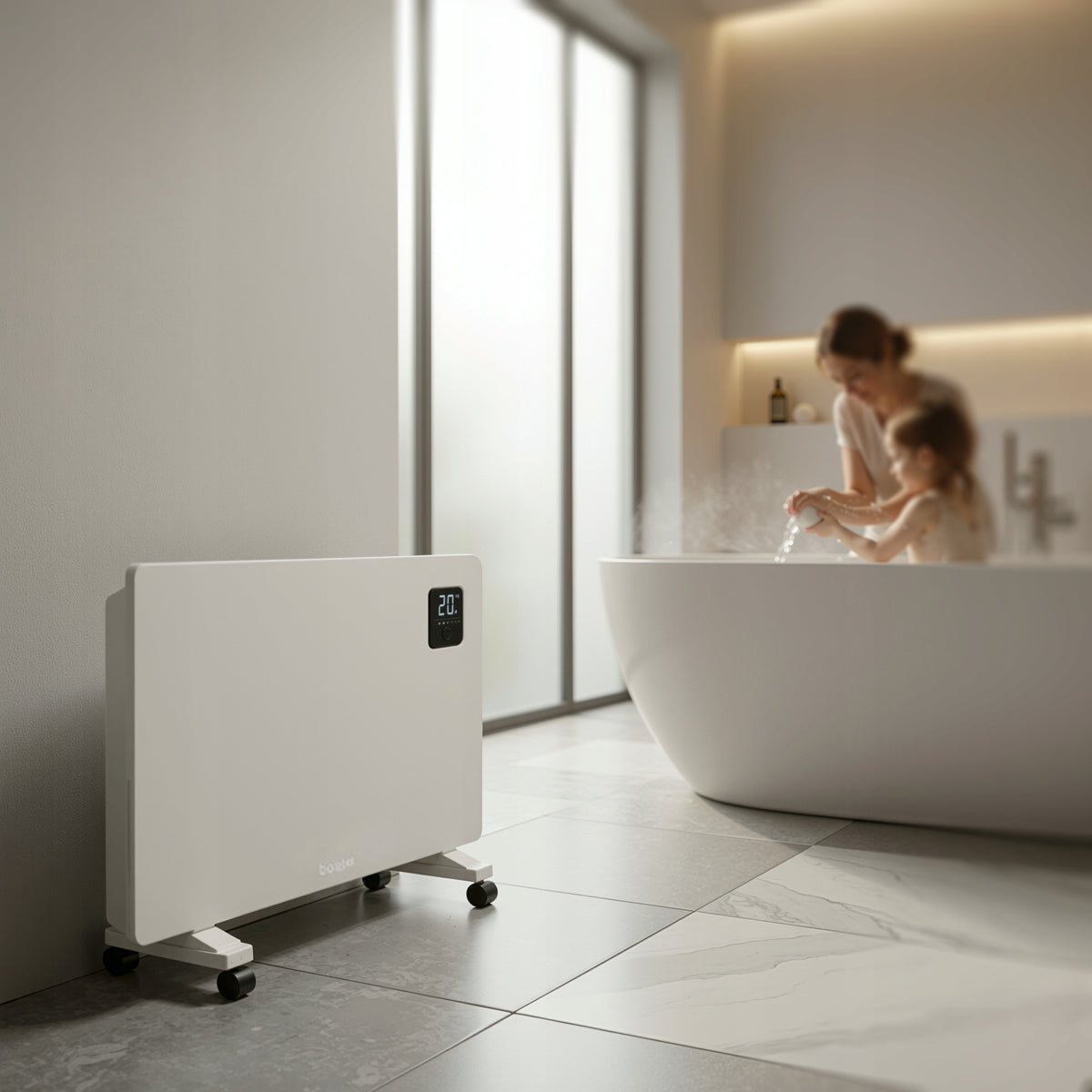 BOSTE ELECTRIC CONVECTOR HEATER ENERGY EFFICIENT 2000W SMART WIFI LED Packaging status original