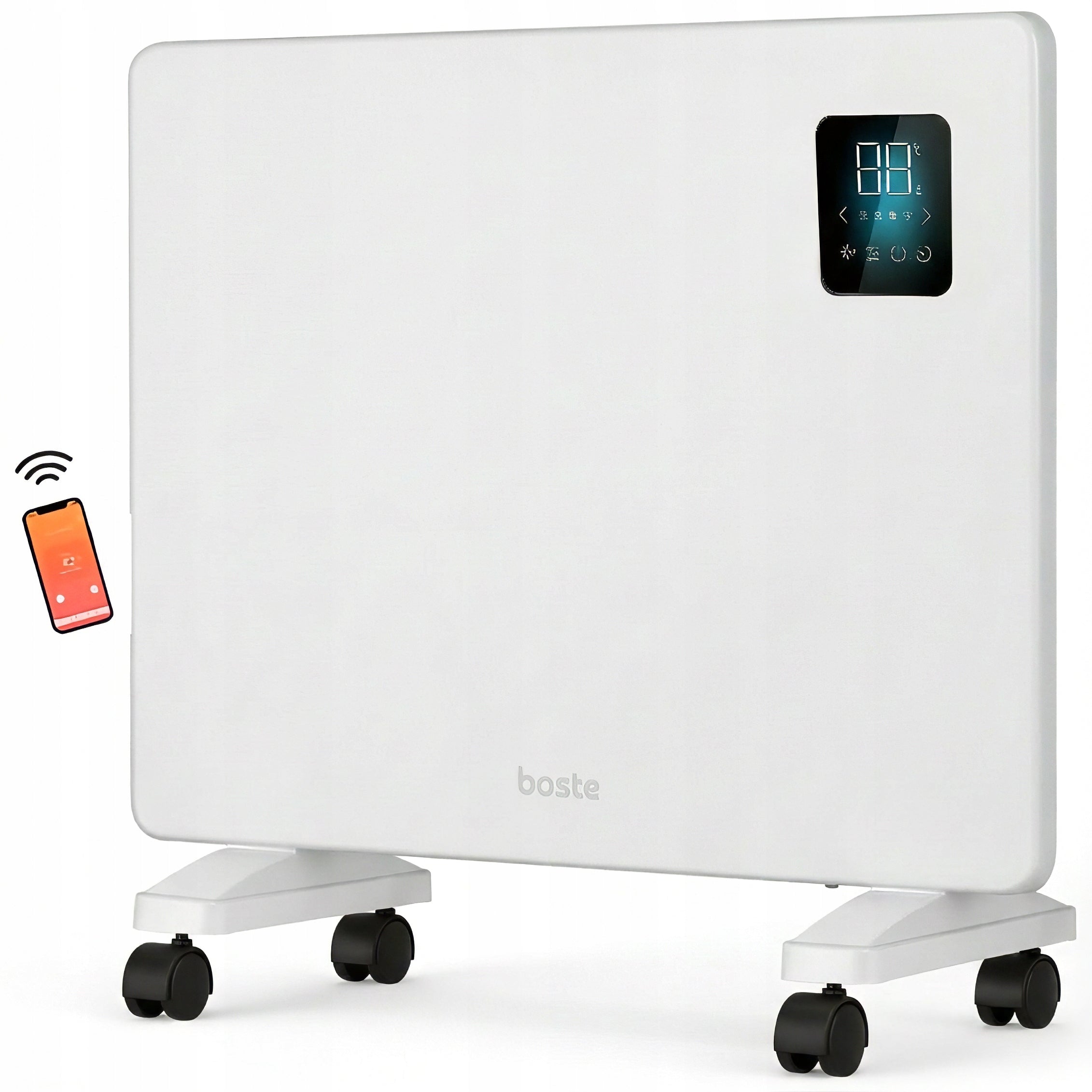 BOSTE ELECTRIC CONVECTOR HEATER ENERGY EFFICIENT FOR BATHROOM WIFI LED