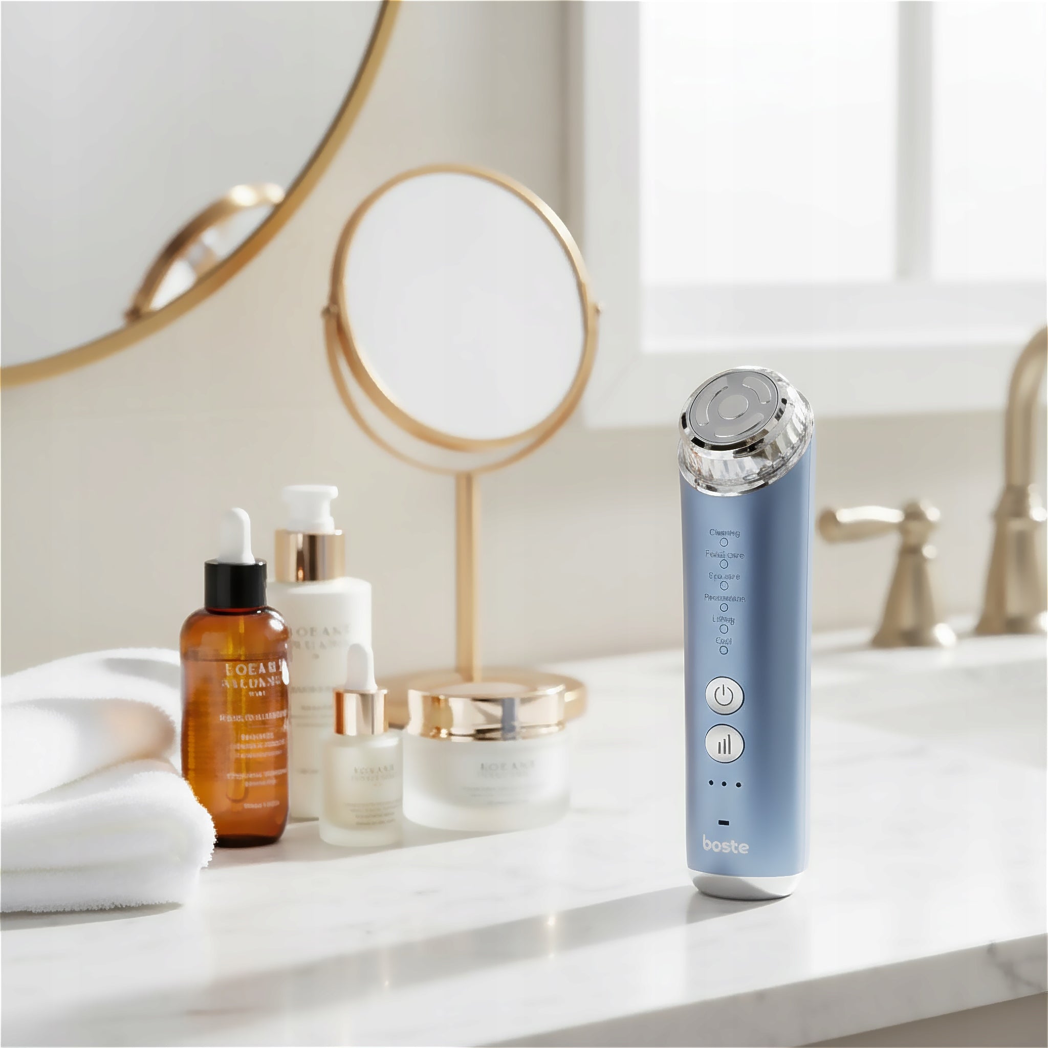 BOSTE MASSAGER EMS LIFTING MESOTHERAPY NEEDLELESS CRYOTHERAPY PHOTOTHERAPY 6IN1 Packaging status original