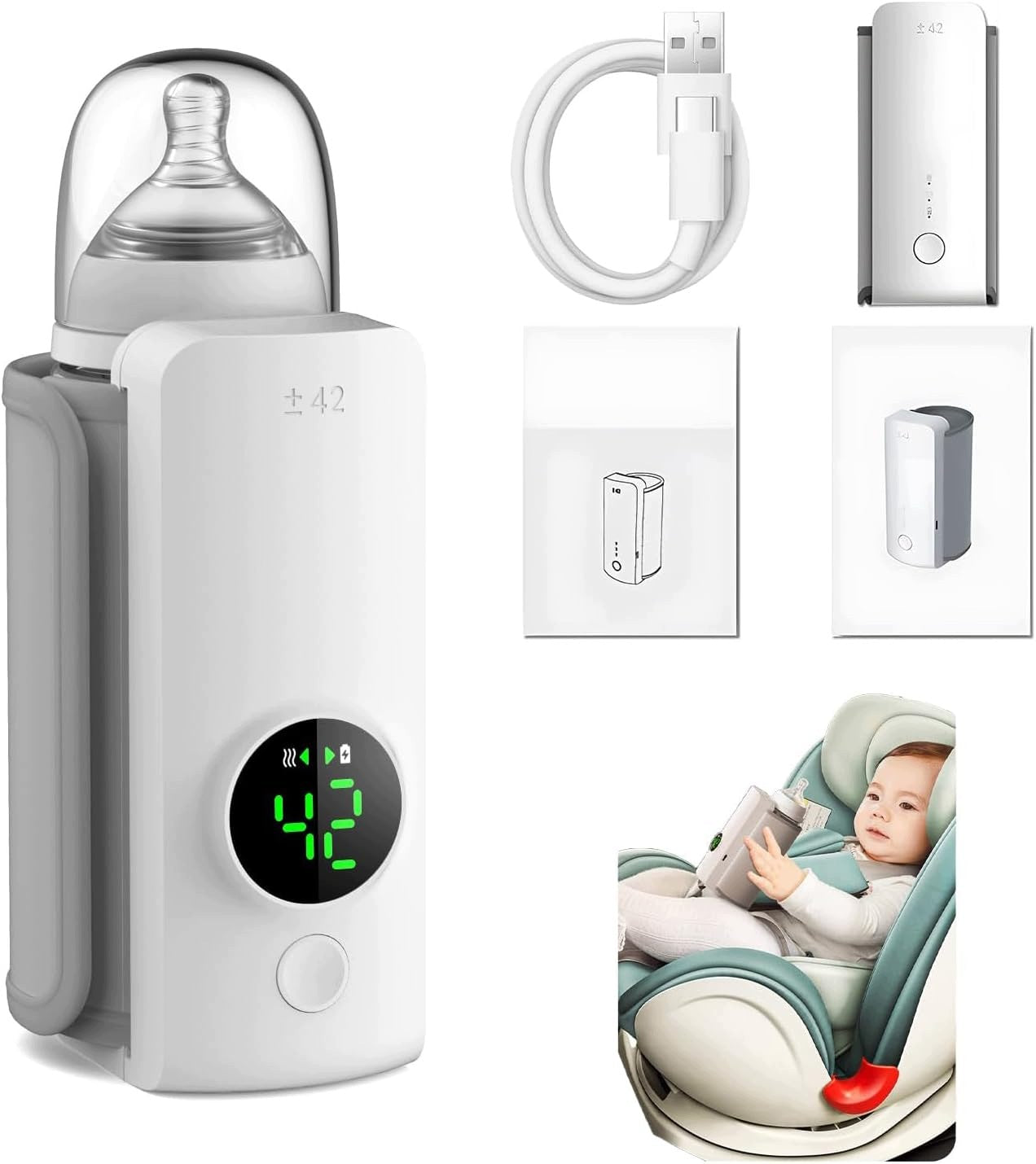 BOTTLE WARMER ELPRICO 6000mAh WIRELESS 48H