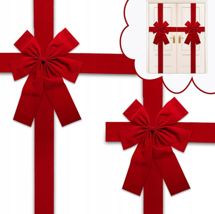 BOW for door fireplace ribbon for Christmas wardrobe large decorations