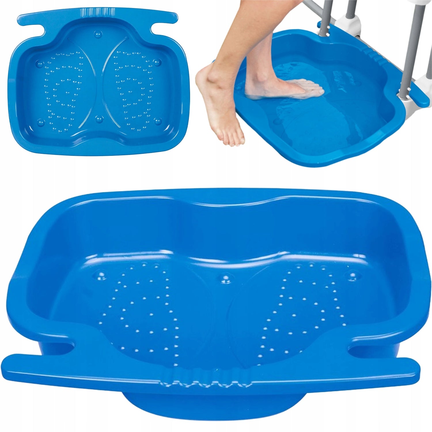 BOWL Bathtub for cleaning the legs of the feet in front of the pool entrance to the pool