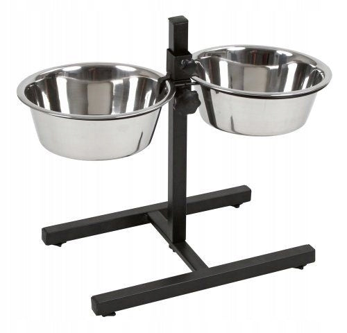 BOWLS Metal BOWL ON ADJUSTABLE STAND FOR DOG 2x2,8L Brand Lupipets