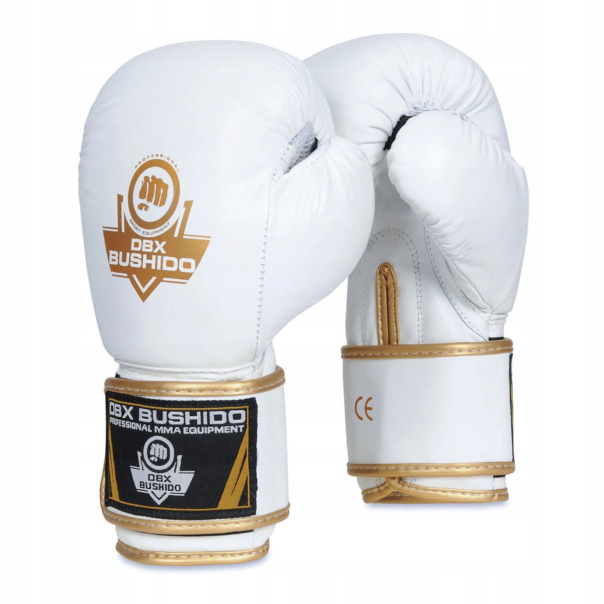 BOXING GLOVES 10 oz LEATHER TRAINING SPARRING WHITE LEATHER 10oz