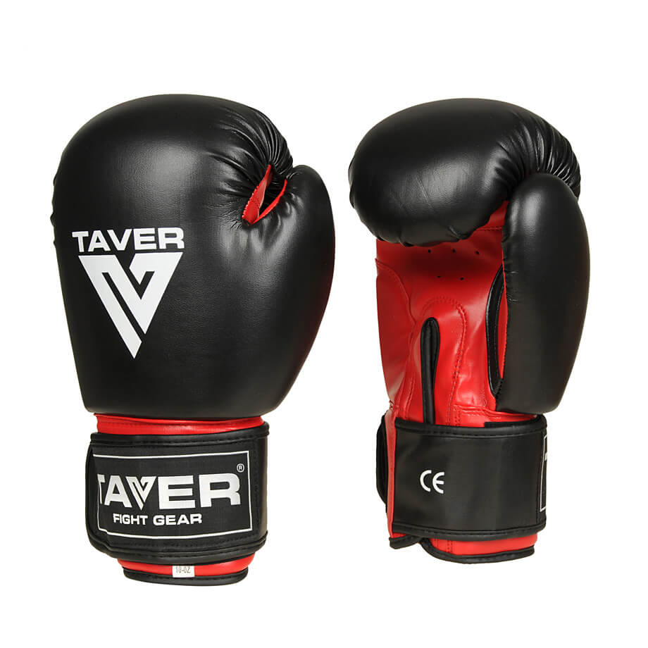 BOXING GLOVES UNIVERSAL SPARRING BOXING KICKBOXING TAVER 12oz Color black